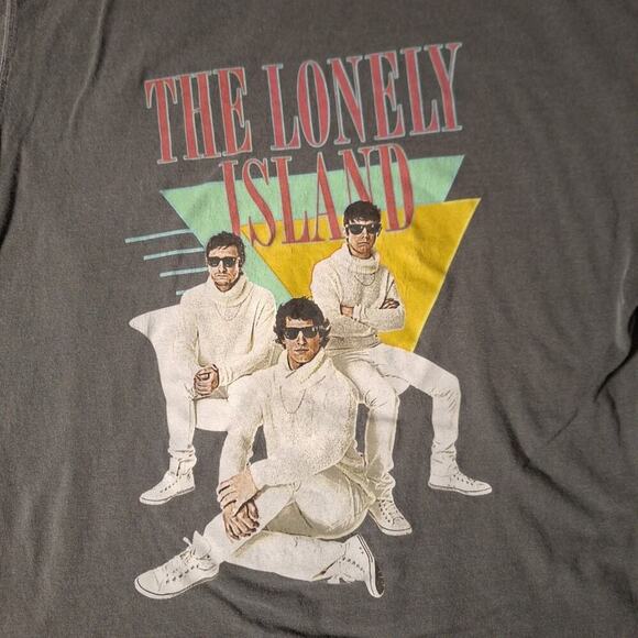 The Lonley Island 2019 First Ever Tour Size Medium Gray Cotton Double-Sided - Picture 2 of 7